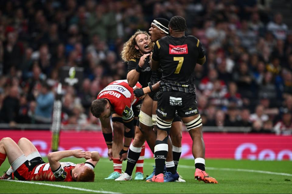 The Sharks controlled a one-sided final to secure silverware (Getty Images)