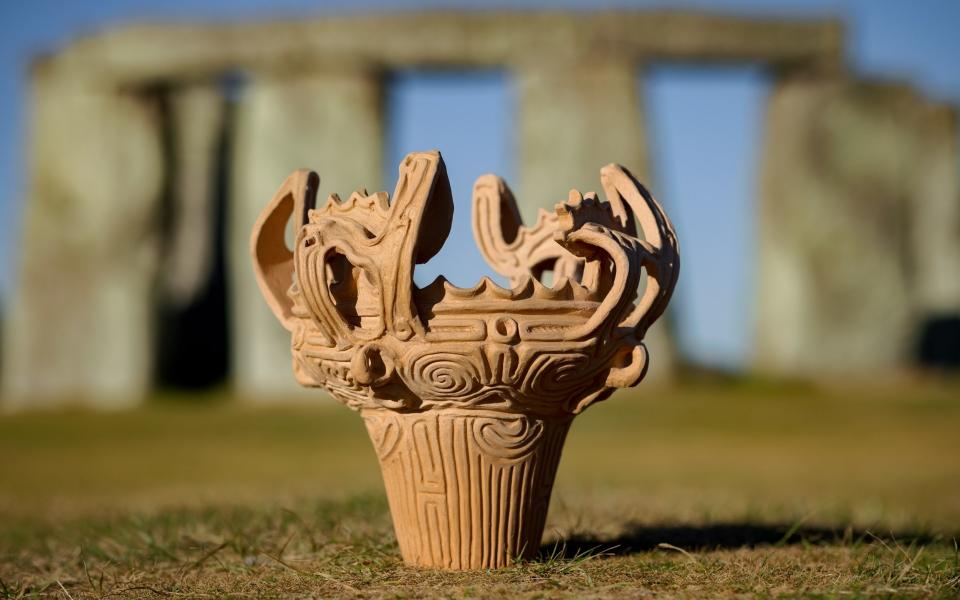 A Japanese flame pot at Stonehenge - Sam Frost