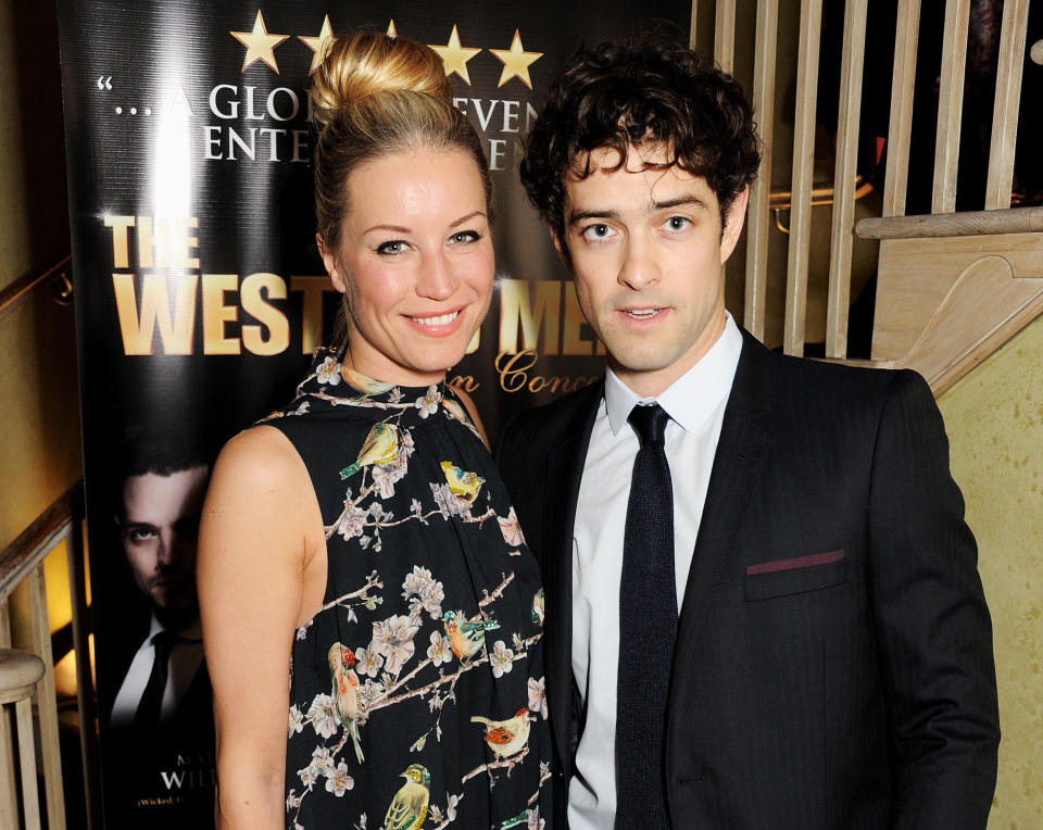  Denise van Outen (L) and Lee Mead attend an after party following the press night performance of 'The West End Men' at Adam Street private members club on June 3, 2013 in London, England.  (Photo by Dave M. Benett/Getty Images)