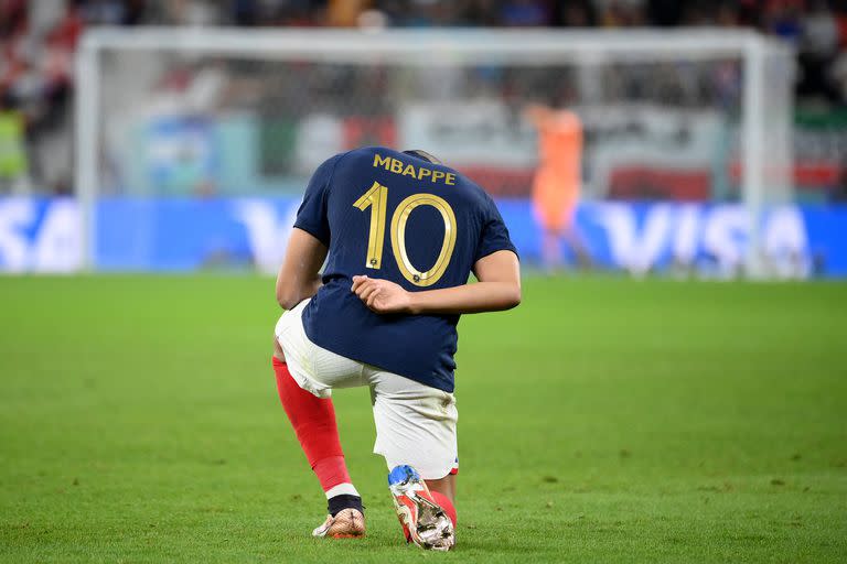 El jugador francés Kylian Mbappe es el máximo anotador del Mundial
