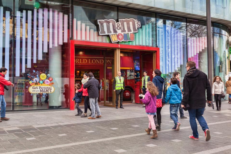 ‘M&M’s World, McDonald’s, the Lego store and the statues of Mr Bean and Harry Potter decorate the twee Instagram-friendly centre of Soho’ (Shutterstock)