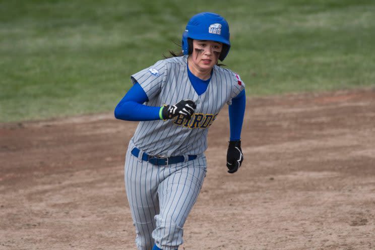 Knuckleball pitcher Claire Eccles will be the first woman to play baseball in Canada's West Coast League. (Twitter/@ubctbirds)