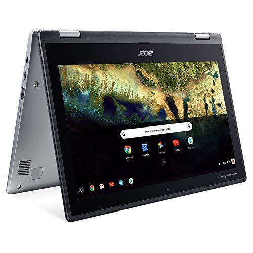 <p><strong>Acer</strong></p><p>amazon.com</p><p><strong>$159.90</strong></p><p><a href="https://www.amazon.com/dp/B07G4CWK1D?tag=syn-yahoo-20&ascsubtag=%5Bartid%7C10055.g.29513983%5Bsrc%7Cyahoo-us" rel="nofollow noopener" target="_blank" data-ylk="slk:Shop Now;elm:context_link;itc:0;sec:content-canvas" class="link ">Shop Now</a></p><p>This flexible Chromebook comes with built-in virus protection for safety and all the basic Google apps he needs to get started. The best part? This tablet is safe in the hands of your 10-year-old because it <strong>can withstand drops and resist water</strong>. <em>No ages specified</em></p><p><strong>RELATED:</strong> <a href="https://www.goodhousekeeping.com/electronics/g28772953/best-tablets-for-kids/" rel="nofollow noopener" target="_blank" data-ylk="slk:8 Best Tablets for Kids, According to Parents and Tech Experts;elm:context_link;itc:0;sec:content-canvas" class="link ">8 Best Tablets for Kids, According to Parents and Tech Experts</a></p>