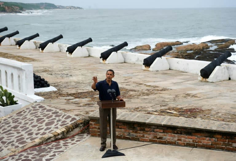 US former president Barack Obama visited Ghana's Cape Coast Castle in 2009