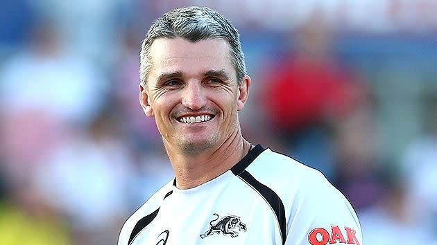 Cleary all smiles during his Panthers coaching days. Pic: Getty
