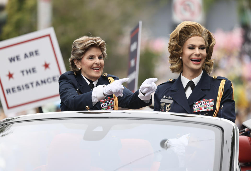 Gloria Allred and Trinity The Tuck