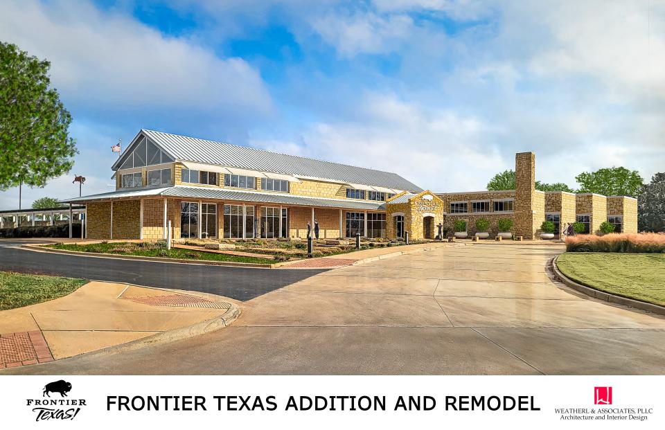 Proposed additions and remodeling for Frontier Texas! in downtown Abilene.