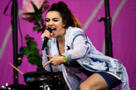 <p>Charli XCX performs on the Other Stage at Worthy Farm in Somerset during the Glastonbury Festival in Britain, June 23, 2017. (Photo: Dylan Martinez/Reuters) </p>