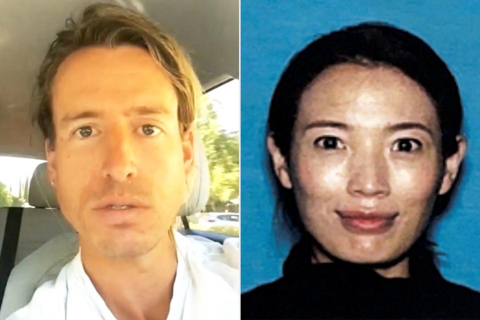 <p>Samuel Haskell/TikTok; Los Angeles Police Department via AP</p> Samuel Haskell and Mei Li Haskell