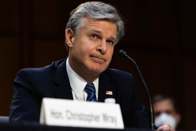 FBI Director Christopher Wray on Wednesday testifies during a hearing about how the FBI handled its investigation into Larry Nassar. (Photo: GRAEME JENNINGS via Getty Images)