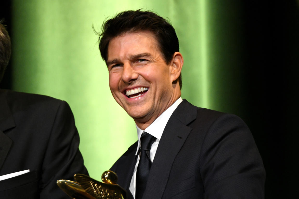 BURBANK, CA - JANUARY 30:  Tom Cruise onstage during the 10th Annual Lumiere Awards at Warner Bros. Studios on January 30, 2019 in Burbank.  (Photo by Michael Kovac/Getty Images for Advanced Imaging Society)