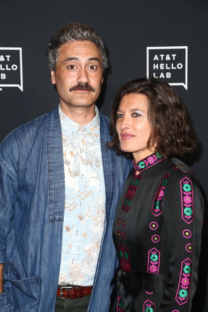 Taika Waititi and Chelsea Winstanley