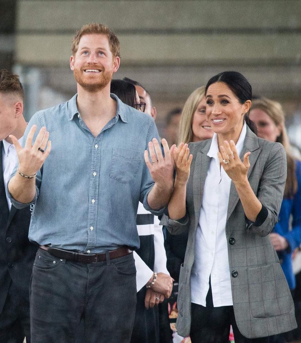 Prince Harry has been wearing a new ring on his right hand since he touched down in Australia. Source: Getty