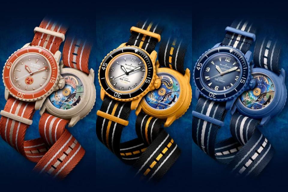 Swatch與潛水錶始祖Blancpain推出聯名錶款圖片來源：Swatch提供