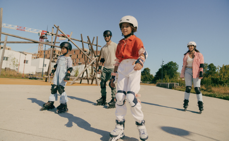 Inline skating offers a full body workout for all ages. PHOTO: Decathlon