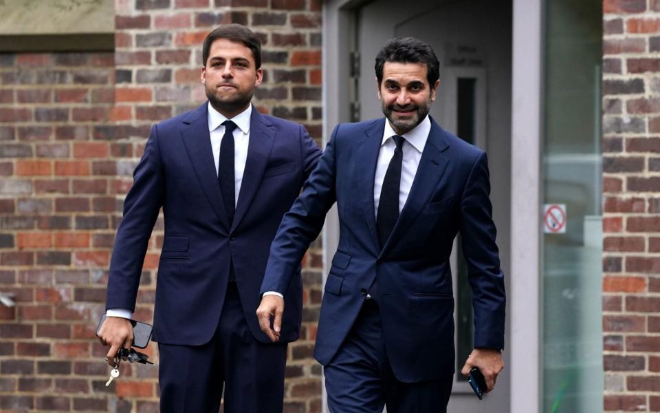 Mehrdad Ghodoussi (right) and Jamie Reuben at Jesmond Dene House, Newcastle - PA