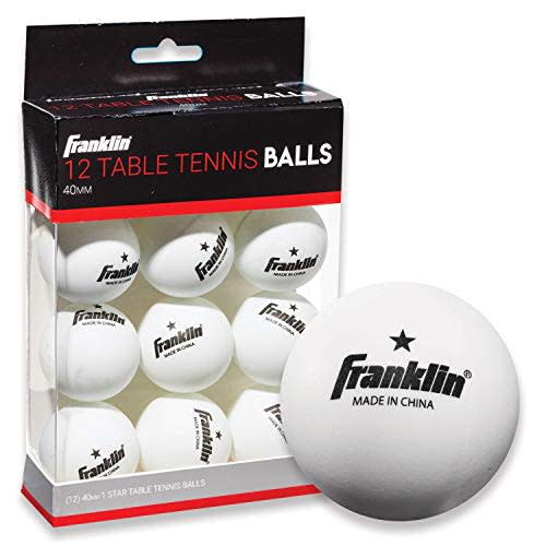Franklin Sports Table Tennis Balls (Pack of 12) (Amazon / Amazon)