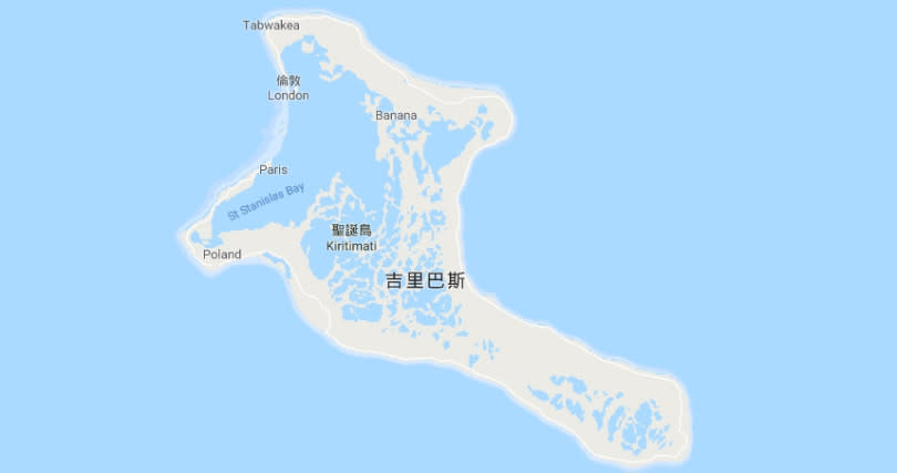 太平洋島國吉里巴斯。（圖／Google Map）