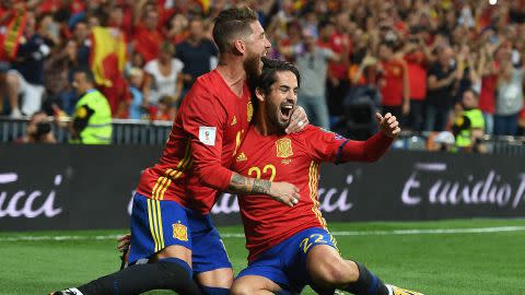 Isco Alarcón Sergio Ramos Spagna Italia Qualificazioni ai Mondiali