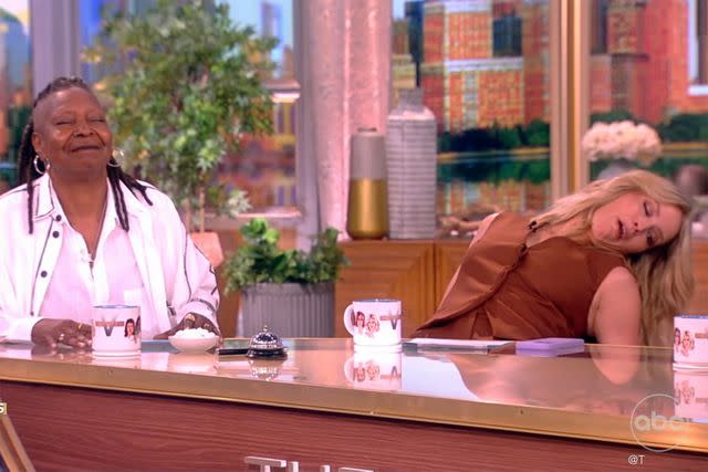 Sara Haines collapses on “The View” to demonstrate effects of melatonin