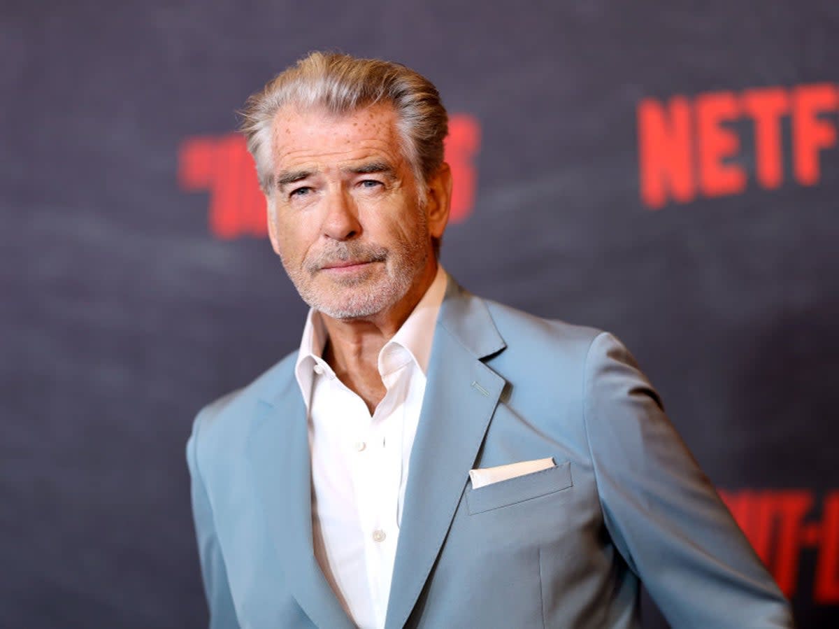 Pierce Brosnan attends the premiere of Netlix’s ‘The Out-Laws’ in Los Angeles in June 2023 (Matt Winkelmeyer/Getty Images)