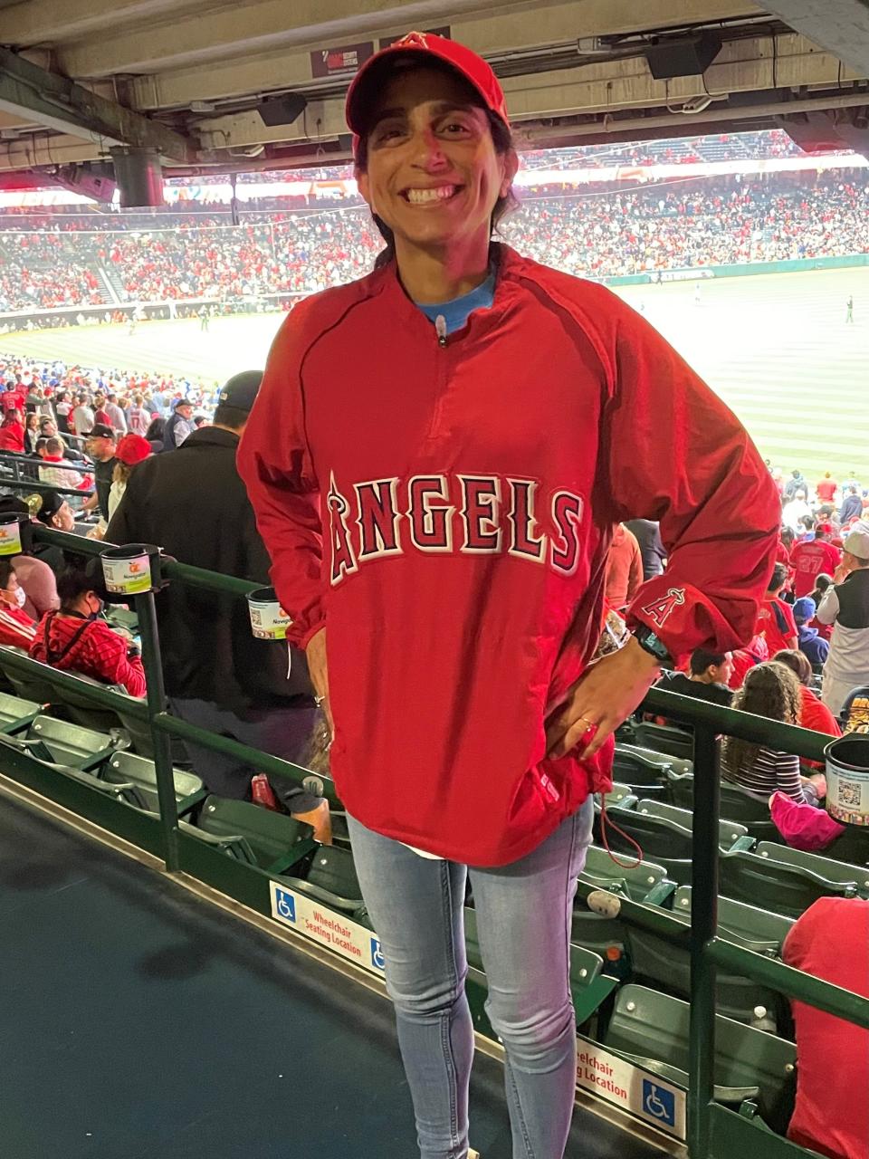 Madelyn Valdes, a disabled U.S, Army veteran and Anaheim resident, says she's worried the Angels may leave the city.