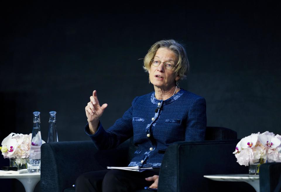 NEW YORK, Jan. 10, 2020  -- Catherine Mann, global chief economist at Citi, speaks at a panel themed on 