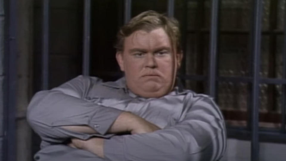 John Candy hosting Saturday Night Live