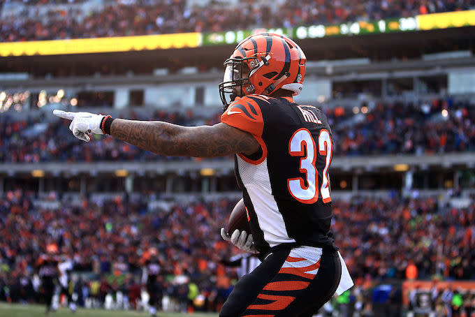 Brad Evans sees a rebound for Jeremy Hill. (Getty)