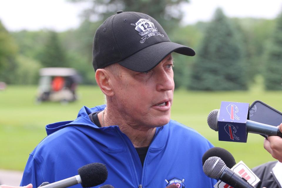 Hall of Fame quarterback Jim Kelly is the recipient of this year’s Jimmy V Award for perseverance at the ESPYs. (Buffalo Bills/Twitter)