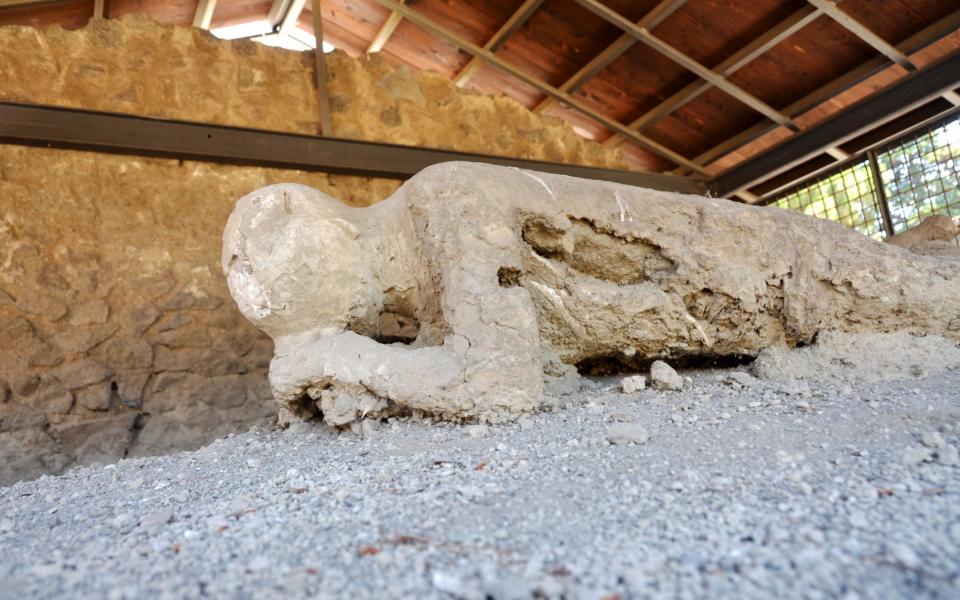 Pompeii ruins bodies plaster casts death. Image shot 07/2012. Exact date unknown.  - David Gallimore