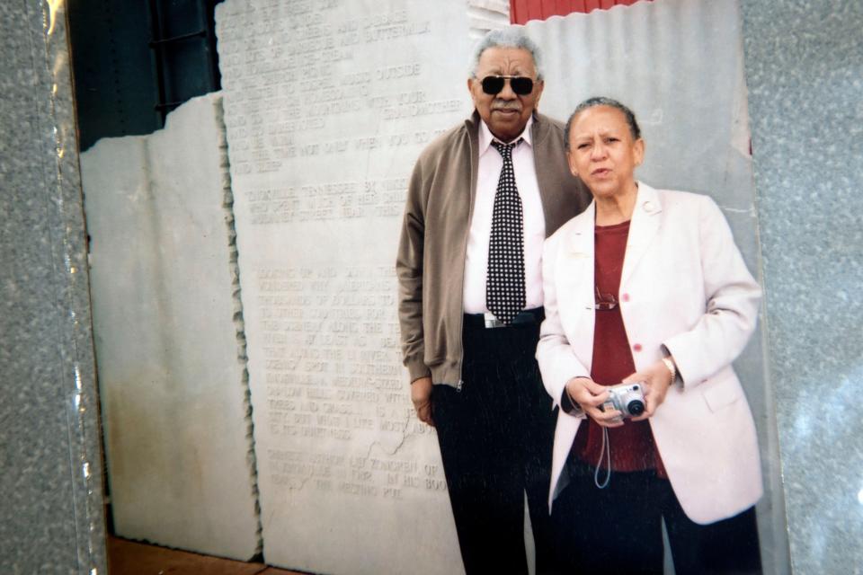 Nikki Giovanni and the late Avon Rollins