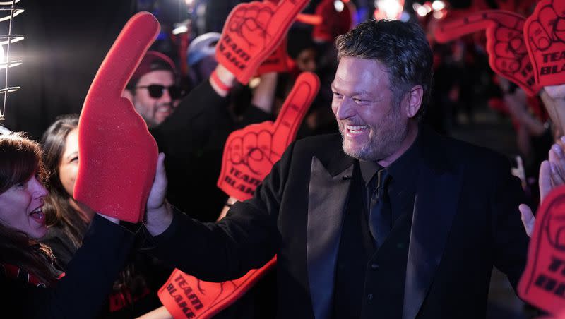 Blake Shelton appears during the finale of “The Voice” Season 23. 