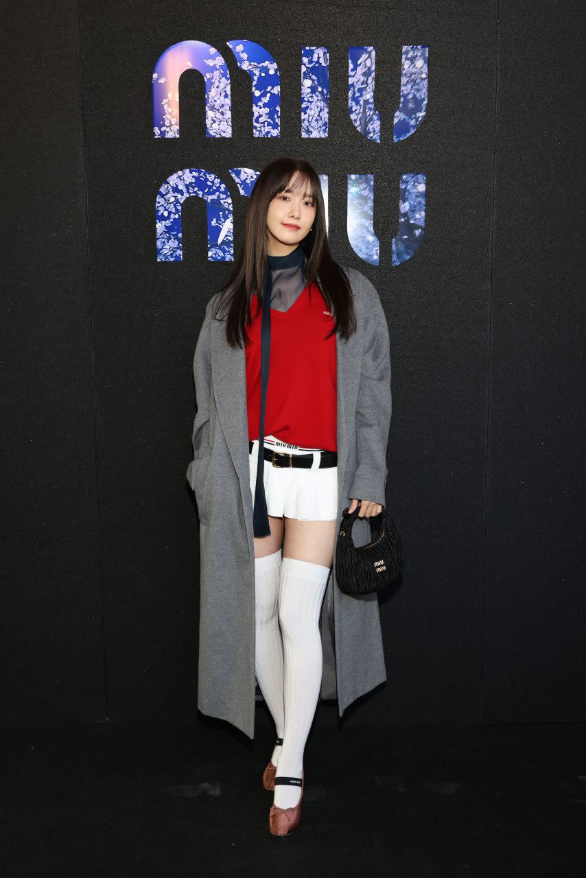 PARIS, FRANCE - OCTOBER 04: Yoona Lim attends the Miu Miu Womenswear S/S 2023 show as part of Paris Fashion Week at Palais d'Iena on October 04, 2022 in Paris, France. (Photo by Arnold Jerocki/Getty Images for Miu Miu)