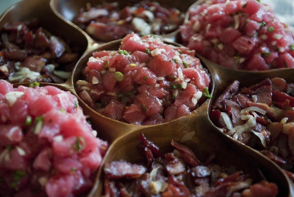 Bowls of poke