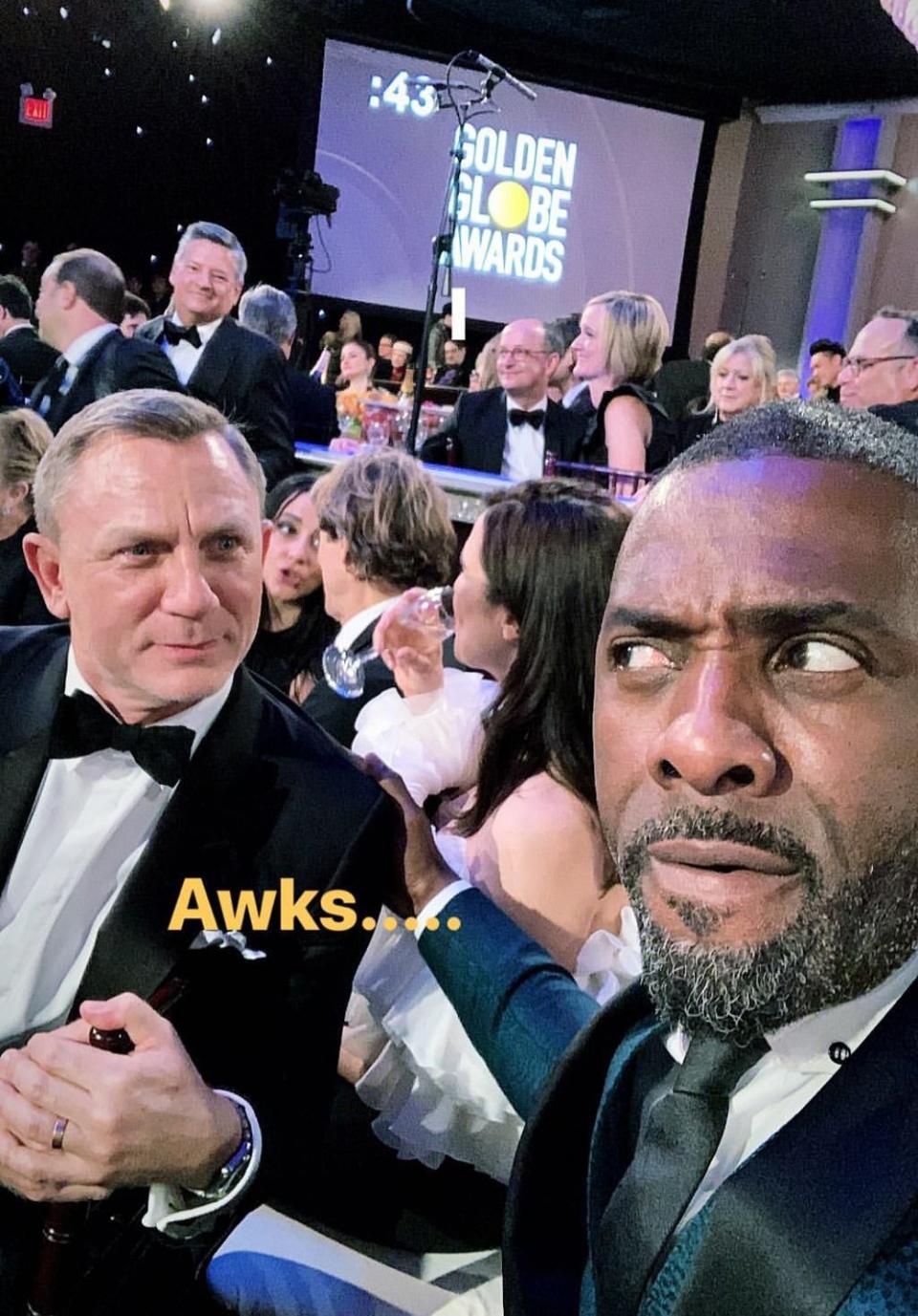 Trolling: Idris Elba with James Bond star Daniel Craig (Instagram/ Idris Elba)