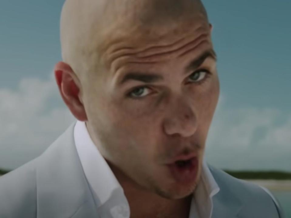 Pitbull in "Timber" music video