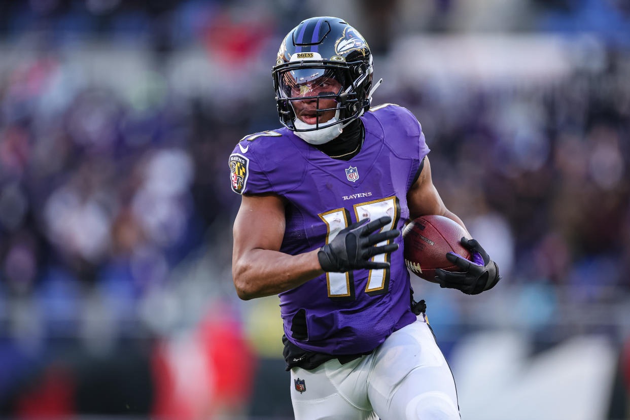 Kenyan Drake spent this past season with the Baltimore Ravens. (Photo by Scott Taetsch/Getty Images)