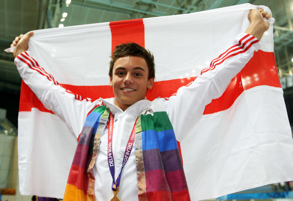 Tom Daley at the Delhi 2010 Commonwealth Games