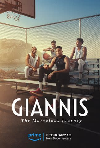 <p>Courtesy of Amazon MGM Studios</p> Giannis Antetokounmpo in "Giannis: The Marvelous Journey"