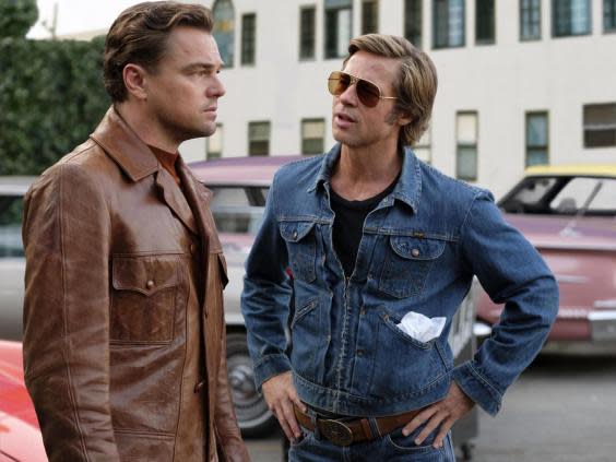 Leonardo DiCaprio) and Brad Pitt in 'Once Upon a Time in Hollywood' (Alamy Stock Photo)