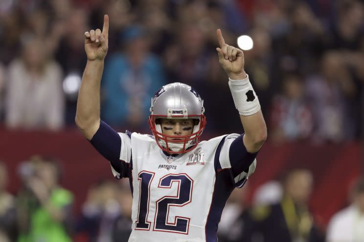 The FBI and Houston police say they found Tom Brady's Super Bowl LI jersey. (AP) 