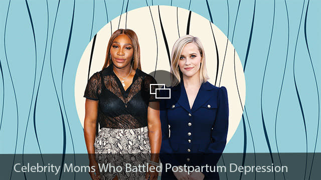 Celebrity moms who battled postpartum depression.