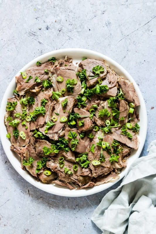 <p>Recipes from a Pantry</p><p>Love serving traditional roast lamb shoulder but don’t have seven hours to prepare it? Then you are in luck because this recipe for Instant Pot lamb is ready in just 90 minutes! And folks, this is seriously delectable fall-apart meat that will have you coming back for seconds (and thirds).</p><p><strong>Get the Recipe: </strong><a href="https://recipesfromapantry.com/instant-pot-lamb-shoulder/" rel="nofollow noopener" target="_blank" data-ylk="slk:Instant Pot Lamb Shoulder;elm:context_link;itc:0;sec:content-canvas" class="link "><strong>Instant Pot Lamb Shoulder</strong></a></p>