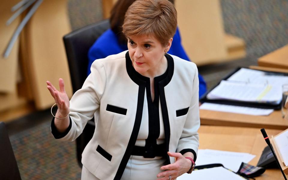 Nicola Sturgeon announced Scotland's highest death total since June - PA