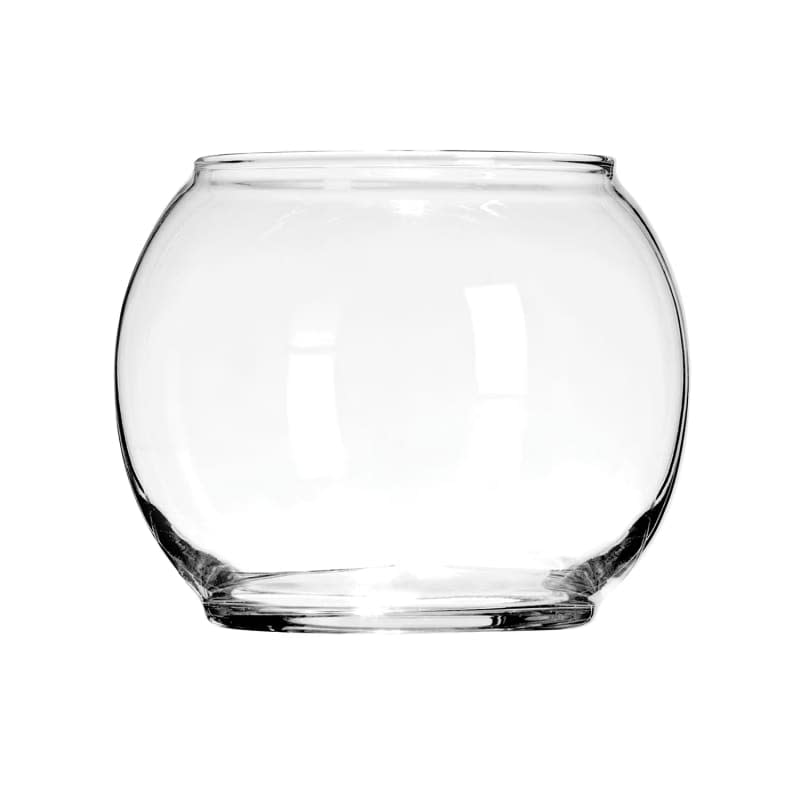 Clear Round Glass Floral Bowls