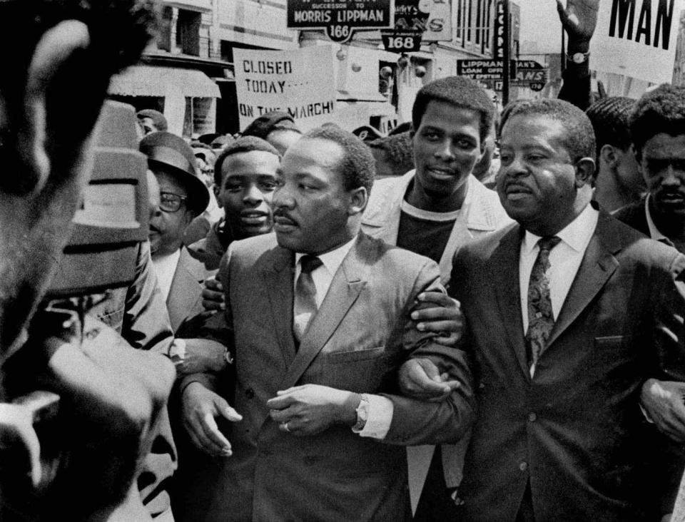 King had gone to Memphis to support striking black sanitation workers (Getty)