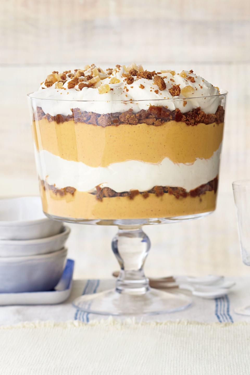 Ginger-Pumpkin Trifle with Vanilla Mascarpone Cream