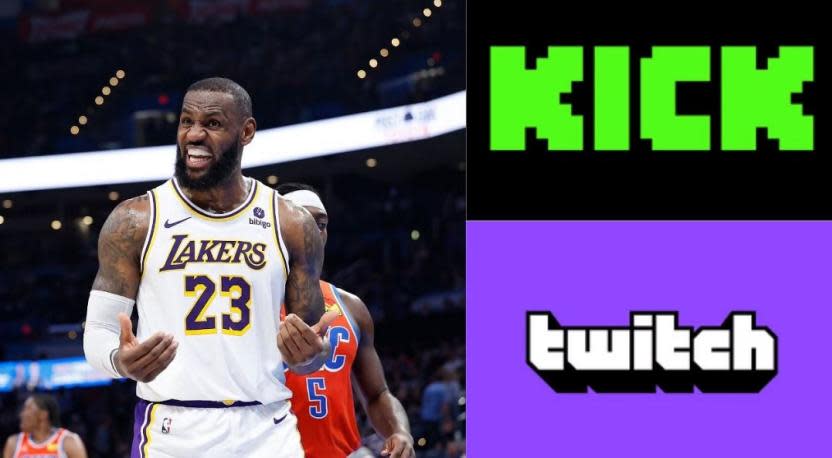 Twitch y Kick quieren tener a LeBron James como streamer