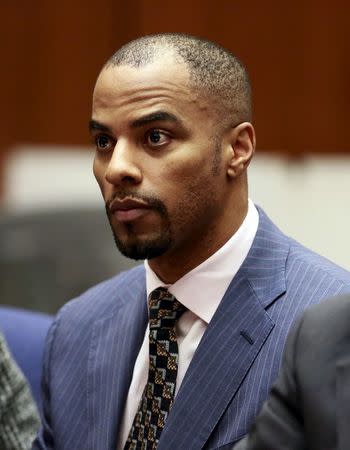 Former National Football League star Darren Sharper appears at the Clara Shortridge Foltz Criminal Justice Center in Los Angeles, California, U.S. on March 23, 2015. REUTERS/Nick Ut/Pool/File Photo